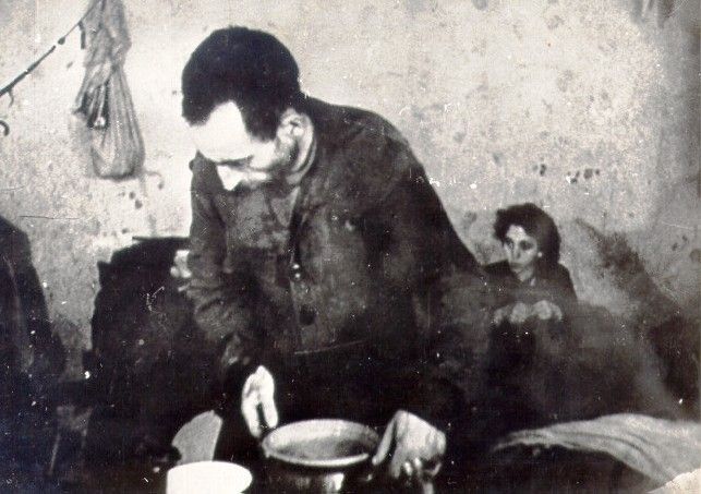 Jews in a Warsaw Ghetto Soup Kitchen